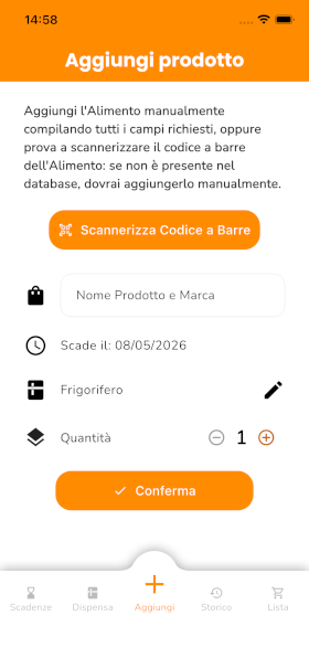 Schermata App